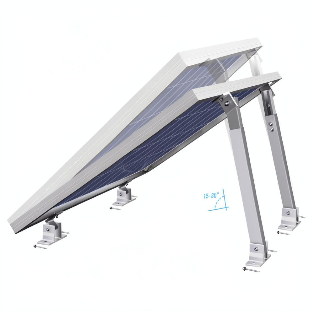 Solar Panel Tilt Mount - Verstellbares Aluminium-Montagegestell für Solarmodule, geeignet für