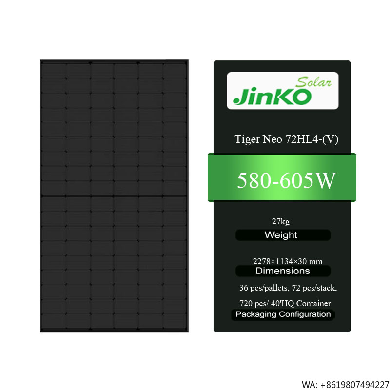 Jinko Tiger Neo 72HL4-(V) 580- – Jinko Solar Panel Tiger Neo Bewertung und Preis