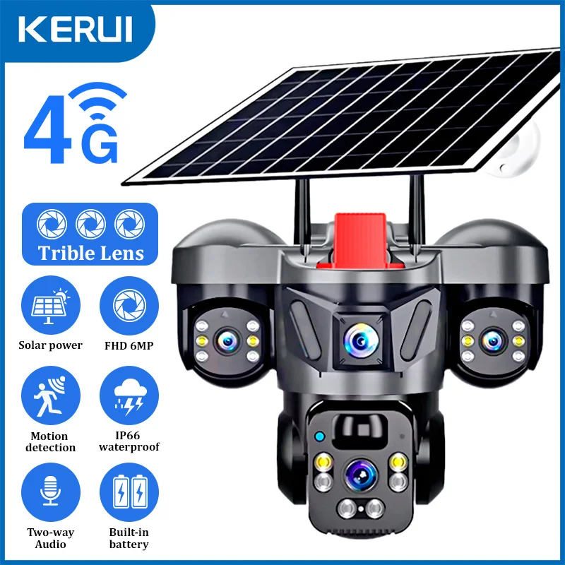 KERUI V380 Pro Outdoor PTZ 6MP – Solar Panel Tilt Mount Bewertung und Preis